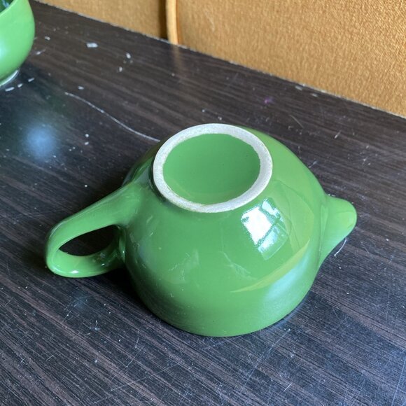 Oxford China Annie Laurie Cream  Sugar Set MCM Cottage Green 4" - Picture 5 of 11